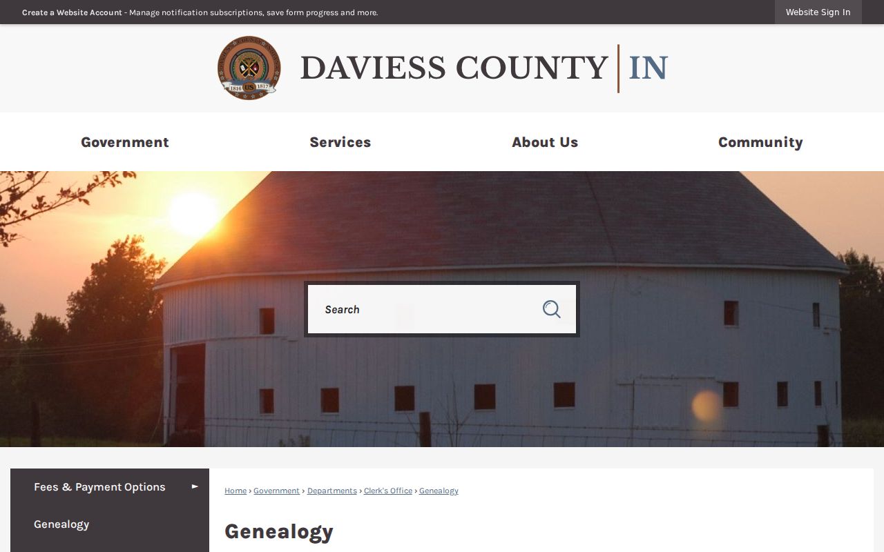 Daviess County court calendar genealogy request information