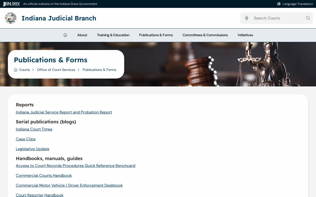 Daviess County case lookup Indiana bulk data route