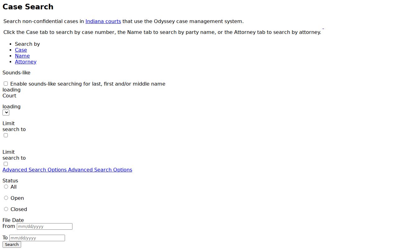 Daviess County case lookup MyCase search fields