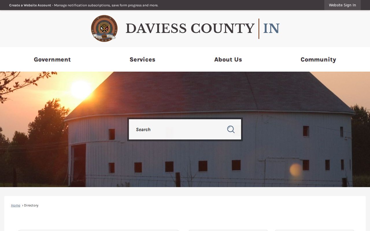 Daviess County public office directory for Plainville residents