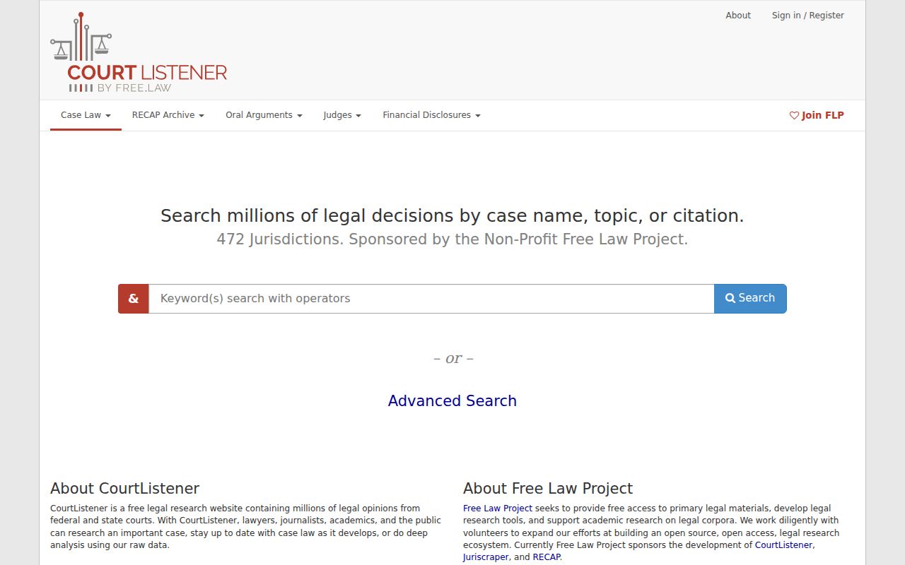 CourtListener RECAP federal docket search alternative for Daviess County matters